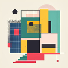 Bauhaus Revival, Abstract House of 80s Elegance