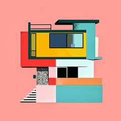 Bauhaus Revival, Abstract House of 80s Elegance