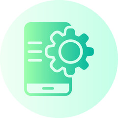 smartphone gradient icon