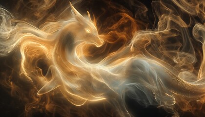 Fototapeta premium Smoke dragon