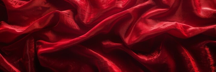 Background Texture Pattern in the Style of Red Color Vintage Velvet - A retro-inspired soft touch with a luxurious sheen created with Generative AI Technology - obrazy, fototapety, plakaty