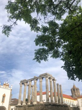 UGC ancient Roman ruin in Evora, Portugal