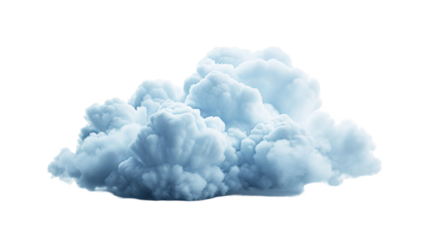 White cloud on white background. PNG is transparent.