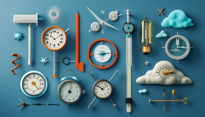 Meteorological Instruments: Thermometers, Barometers, and Weather Gauges
