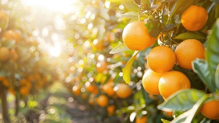 Orange Farm. Toppings focus on orange fruit. Generative Ai