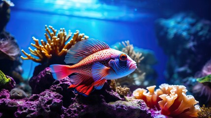 Colorful and vibrant views of fish and aquarium life
