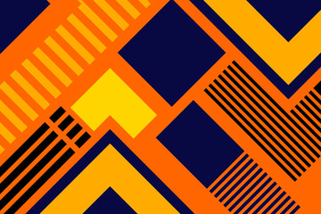 Abstract memphis geometric pattern gradient shape background template
