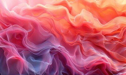 Abstract soft chiffon texture background.Generative AI