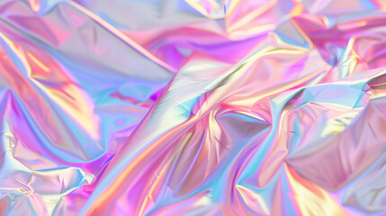 Holographic abstract rainbow seamless pattern. Vibrant background silk swirl style. Tie dye art gradient effect. Unicorn wallpaper. Fairy tale background.