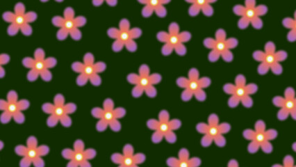 pattern with pink flowers