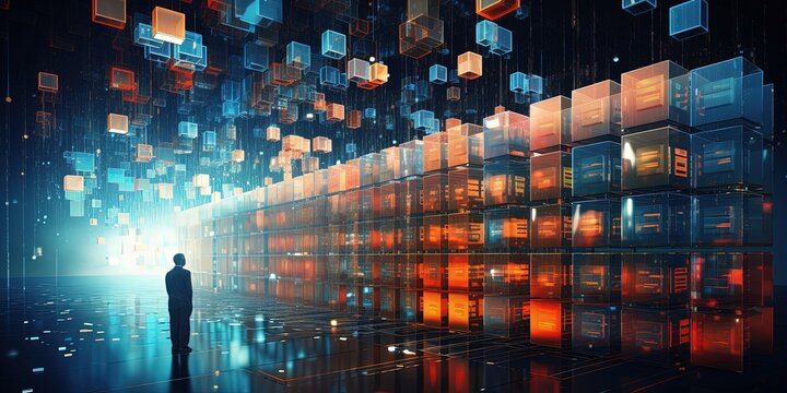 Strategic archive and processing of data. data processing and archiving concept