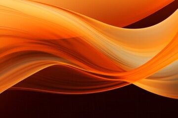 Fototapeta premium A Mesmerizing Display of Abstract Orange Lines, Gracefully Bending and Swirling, Generative AI