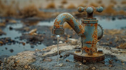 Watering the Mirage Iron Faucet in Arid Solitude