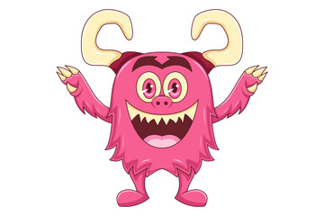 Scary Monster Character Design Illustration