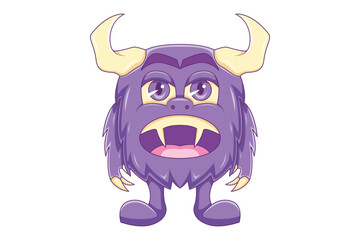 Scary Monster Character Design Illustration