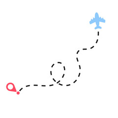 Plane Travel Route