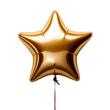Elegant Star Shaped Balloon Clipart
