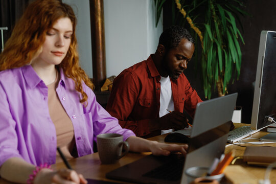 Graphic designer digital profession team rendering work workstation