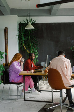 Team computer digital profession preoccupation office worker workplace