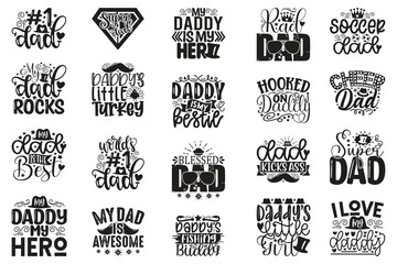 Dad Daddy T-shirt And SVG Design Bundle. Dad Daddy Vector EPS Editable File Bundle, can you download this bundle
