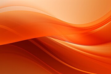 Harmonious and Soothing Abstract Orange Curves Creating a Visually Pleasing and Balanced Design, Generative AI