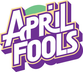 Colorful flat april fools' day illustration 