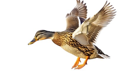 Obraz premium A duck on a white background