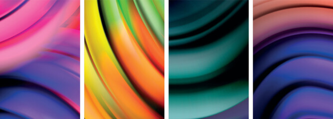 Blurred color line backgrounds. Vector Illustration For Wallpaper, Banner, Background, Card, Book Illustration, landing page