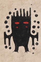 abstract portrait of a monster