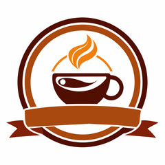 abstract logo for cafe
