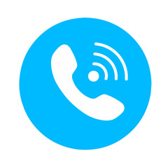 Blue Phone Icon