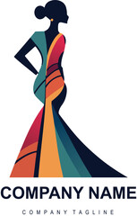 vector hand drawn clothing store logo design