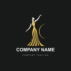 Fototapeta premium vector hand drawn clothing store logo design