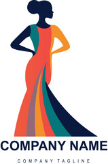 vector hand drawn clothing store logo design