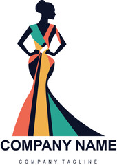 vector hand drawn clothing store logo design