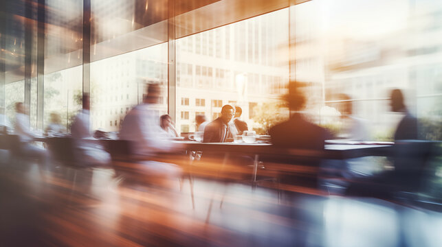 it's an executive seminar or professional training session, the scene exudes an atmosphere of collaboration and engagement