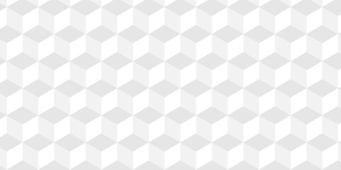 Minimal modern cube tile and mosaic wall grid backdrop hexagon technology transparent wallpaper background. white and gray geometric block cube structure backdrop grid triangle texture vintage design.