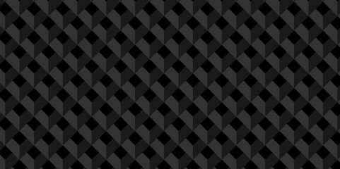 Abstract cubes geometric tile and mosaic wall or grid backdrop hexagon technology wallpaper background. Black and gray geometric block cube structure backdrop grid triangle texture vintage design.