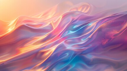 Obraz premium abstract background with halographic waves
