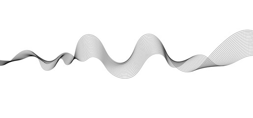 Wavy vector line abstract, business curve lines, graphic element isolated on white background vector illustration	