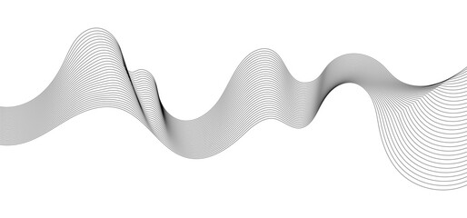 Wavy vector line abstract, business curve lines, graphic element isolated on white background vector illustration	