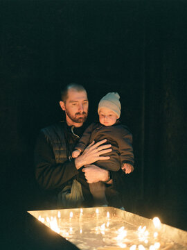 Father And Son In The Temple