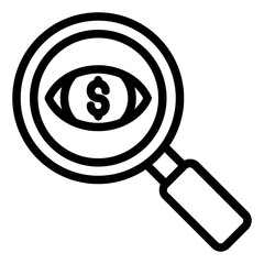 financial vision icon