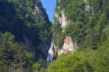 双瀑台より層雲峡の滝