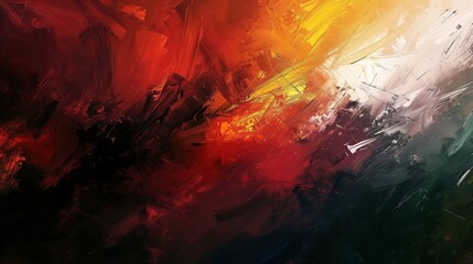 Fototapeta premium Oil painting artistic image of 2 colors brush stroke lines textured gradients