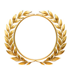 gold circles medal award with ribbon banner