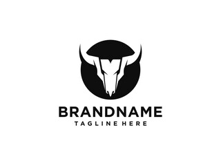 Obraz premium bull logo vector. bull head logo design inspiration