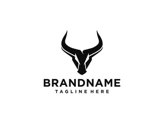 bull logo vector. bull head logo design inspiration