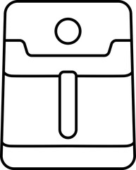 cooking air fryer appliance icon for graphic design, logo, website, social media, mobile app, UI illustration