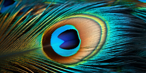 Peacock feather texture background
